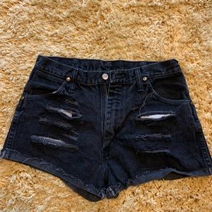 Black wrangler shorts